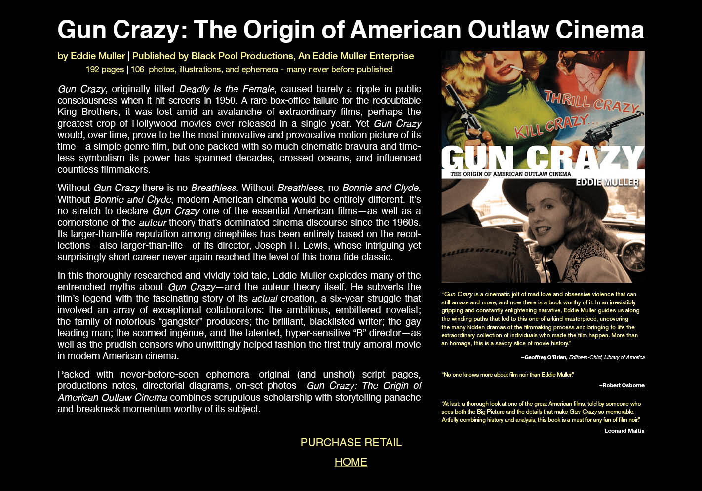 Gun Crazy: The Origin of American Outlaw Cinema